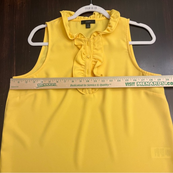 J. Crew Yellow Sleeveless Top Size Medium - Picture 5 of 6